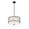 Z-Lite Kendall 3 Light Pendant, Matte Black & White 197-17MB - alternate 5